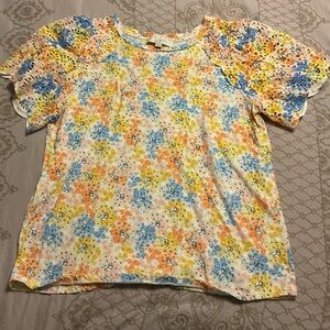 LOFT Multicolor Floral Top